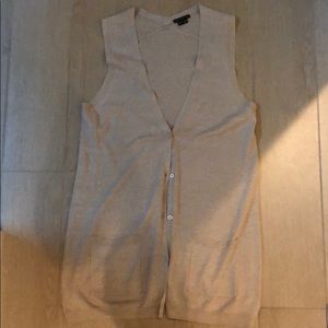 Theory vest/sleeveless cardigan